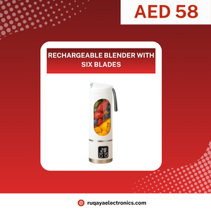 Rechargeable Blender with Six Blades