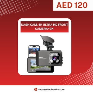 Dash Cam, 4K Ultra HD Front Camera+2K