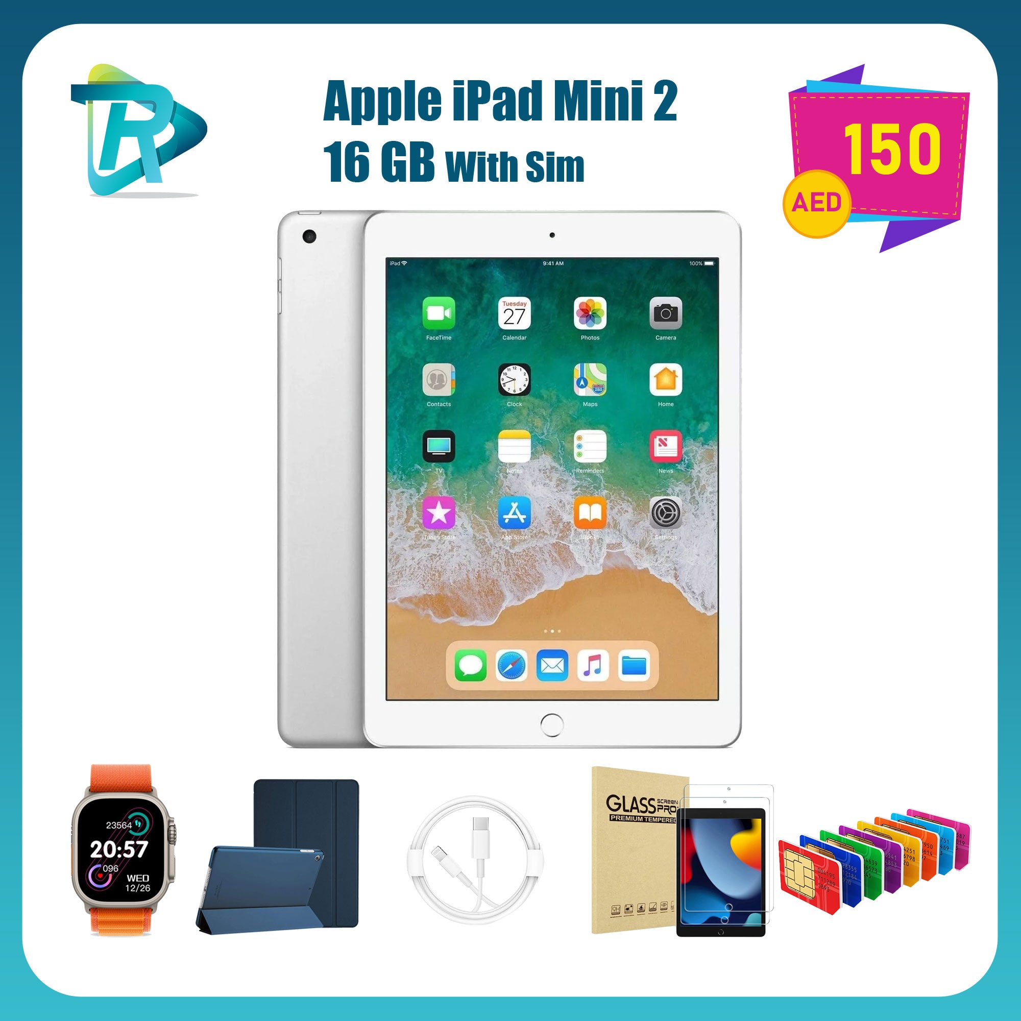 Apple iPad Mini 2 (Wi-Fi + SIM) – Compact Power with On-the-Go Connectivity