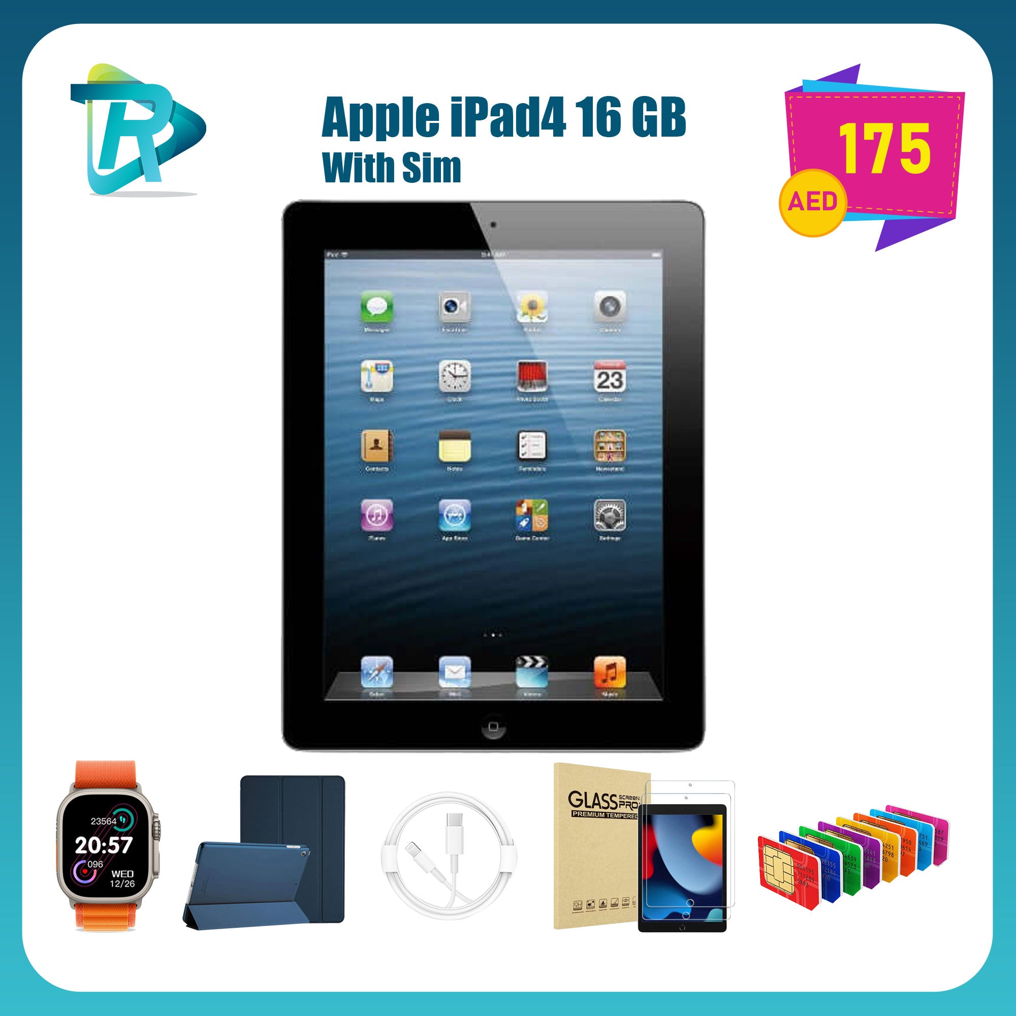Apple iPad 4th Generation Wi-Fi - Sim