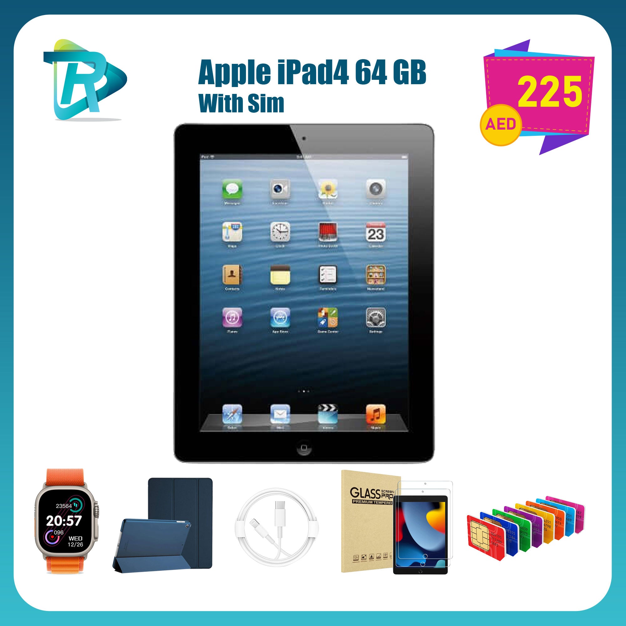 Apple iPad 4th Generation Wi-Fi - Sim